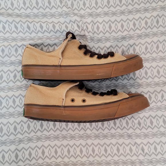 Vintage Bob Cousy brown canvas sneakers. Women's 11, Men's 9.5 - Picture 3 of 8